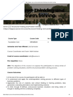 Structured Thinking and Problem Solving PDF
