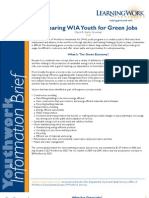 Preparing WIA Youth For Green Jobs