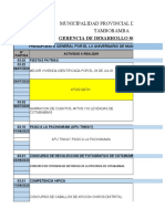 Cronograma de Actividades