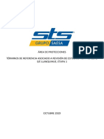 Términos de Referencia Revisión de Estudios Por SE Llanquihue (ETAPA 1) PDF