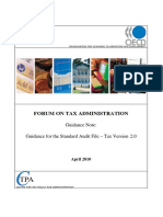 Forum On Tax Administration: Guidance Note: Guidance For The Standard Audit File - Tax Version 2.0