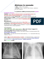 Res Distress in Neonate: Hyaline Membrane Disease