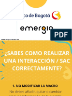 Como Realizar Una Interaccion o Sac Correctamente