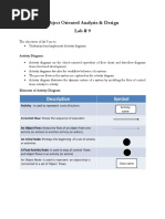 Object Oriented Analysis & Design Lab # 9: The Objectives of Lab 9 Are To: - Understand and Implement Activity Diagrams