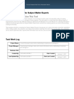Introduction: How To Use This Tool: ERP Task Work Log For Subject Matter Experts