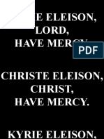 Kyrie Eleison - Chrism Mass