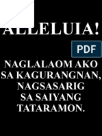 Alleluia - Naglalaom Ako Sa Kagurangnan