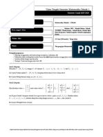 UTS Matek I 2019 PDF