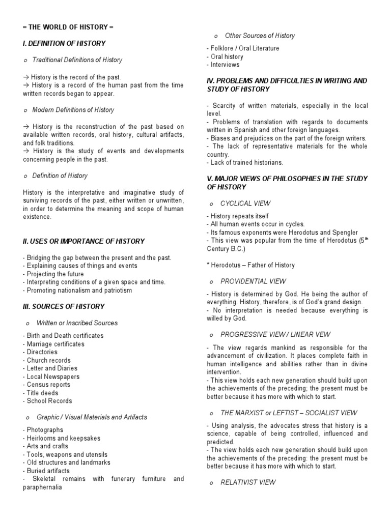 Chapter I The World of History | PDF | Nationalism | Oral History