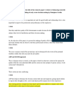 Good Afternoon Everyone, The Title of The Research Paper I Reviews Is Enhancing Work Life Balance Through AHP Modeling of Early Career Decision Making by Remigiusz Gawlik