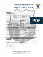 Carta Invitacion Torneo Futbol 5 Alcaldia