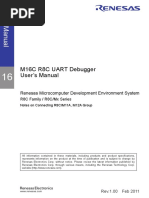 M16C R8C UART Debugger User's Manual: Renesas Microcomputer Development Environment System