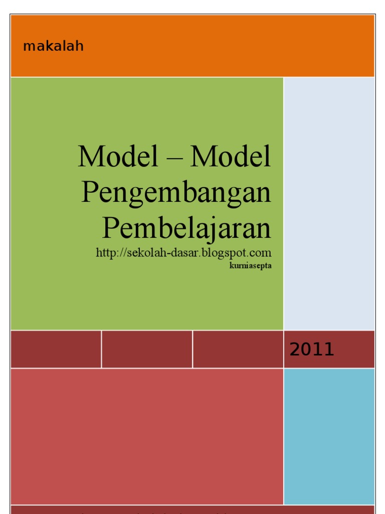  Model  Model  Pengembangan Pembelajaran 