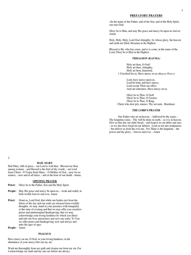 Malankara Orthodox Common Prayer Book | PDF | God The Father | Lord's ...