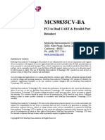 MCS9835CV-BA: PCI To Dual UART & Parallel Port