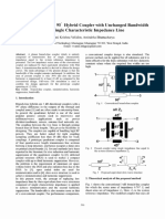 Miniaturized Planar Hybrid Coupler Using Single Characteristic Impedance Line