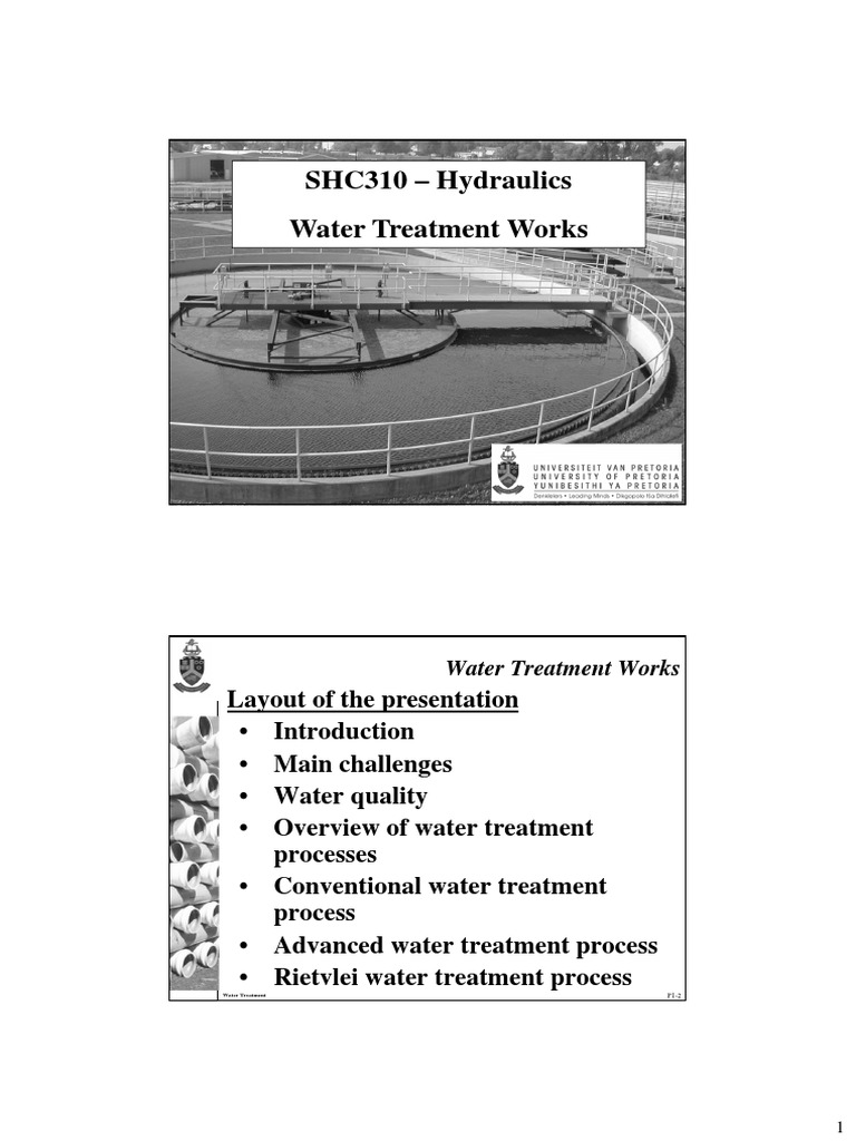 Water Treatment Works PDF Water Purification Membrane