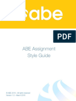 ABE Assignment Style Guide 2