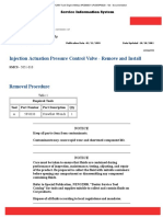 Injection Actuation Pressure Control Valve - Remove and Install