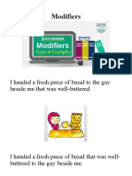 Types of Modifiers With Pictorial Examples
