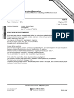 Cambridge International Advanced Subsidiary and Advanced Level