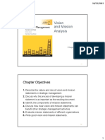 Vision and Mission Analysis: Chapter Objectives