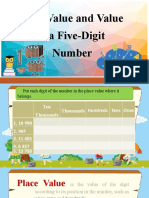Place Value and Value of A Five-Digit Number