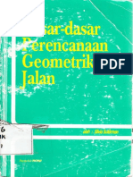 Dasar Dasar Perencanaan Geometrik Jalan Silvia Sukirman - Compress PDF