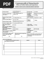 Accident Report On Carrie O'Connor