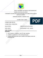 Revised PSP3122-Surveying-2019 - Exams - For - Planning and Water PDF