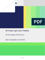 80 Pastel Light Color Palettes 1 - 416160