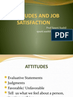 Attitudes and Job Satisfaction