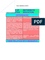 Didactics of Mathematics: Mathematic Education:: Differences