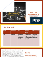 Unit 11 Insurance: Inglés de Negocios II