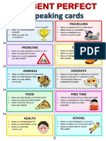 Present Perfect Speaking Cards (8°)