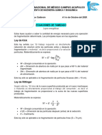 Leyes energéticas de tamizado y trituración (Kick, Rittinger, Bond