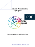 6 Iranian Geometry Olympiad: Contest Problems With Solutions