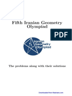Fifth Iranian Geometry Olympiad: The Problems Along With Their Solutions
