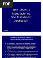 Web Basedq1 Manufacturing Site Assessment Application: June 2020