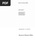 Herbert A. Simon - Reason in Human Affairs PDF