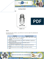 Learning Activity 3 Evidence: All in The Past: Fuente: SENA
