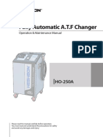 Fully Automatic A.T.F Changer: Operation & Maintenance Manual