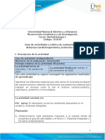 Guía de Actividades y Rúbrica de Evaluación - Tarea 3 - Sistemas Cardiorrespiratorio, Endocrino y Linfático PDF