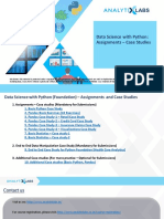 Data Science With Python (Foundation) - Assignments - Case Studies PDF