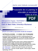 CNIV 2020 Online - Proiectele de e-Leaning în educație și cercetare CNIV & ICVL