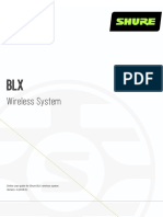 Wireless System: Online User Guide For Shure BLX Wireless System. Version: 4 (2019-H)