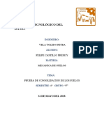 Prueba de Consolidacion de Los Suelos