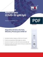 WH. COVID 19 IgM IgG Rapid Test Device Product Brochure PDF