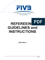 Refereeing Guidelines and Instructions: 2020 Edition