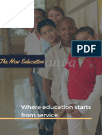 The New Education: Where Education Starts From Service